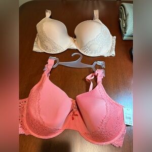 BRAS..  NEVER WORN… Beige and Pink